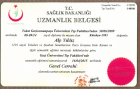 Doç. Dr. Alp Yıldız Genel Cerrahi sertifikası