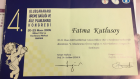 Op. Dr. Fatma Kutlusoy Güçlü Kadın Hastalıkları ve Doğum sertifikası