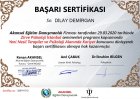 Psk. Dilay Demirgan Psikoloji sertifikası