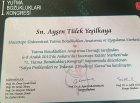 Dil ve Konuşma Terapisti Ayşen Yeşilkaya Dil Konuşma Bozuklukları sertifikası