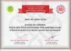 Doç. Dr. Kenan Çetin Genel Cerrahi sertifikası