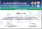 Uzm. Dr. Narmin Hatamlı Yılmaz Çocuk Sağlığı ve Hastalıkları sertifikası