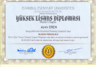 Uzm. Kl. Psk. Asım Eren Psikoloji sertifikası