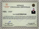 Uzm. Kl. Psk. Ali Osman Şaş Psikoloji sertifikası