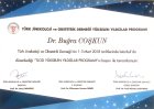 Doç. Dr. Buğra Coşkun Kadın Hastalıkları ve Doğum sertifikası