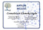 Dr. Cemalettin Ekmekcioğlu Geleneksel ve Tamamlayıcı Tıp sertifikası