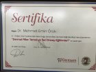 Uzm. Dt. Mehmet Emin Örük Diş Hekimi sertifikası