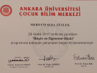 Psk. Dan. Meryem Seda Zeylek Psikolojik Danışman sertifikası