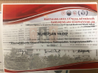 Dyt. Nurefşan Yıldız Diyetisyen sertifikası