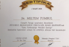 Uzm. Dyt. Meltem Tombul Diyetisyen sertifikası