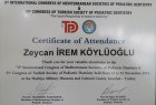 Uzm. Dr. Dt. Zeycan İrem Pişkinöz Diş Hekimi sertifikası