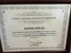 Op. Dr. Bahar Çağlar Kadın Hastalıkları ve Doğum sertifikası