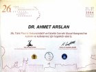 Op. Dr. Ahmet Arslan Plastik Rekonstrüktif ve Estetik Cerrahi sertifikası