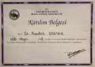 Dr. Nurullah Doster Medikal Estetik Tıp Doktoru sertifikası