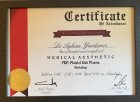 Dr. Ayhan Yardımcı Medikal Estetik Tıp Doktoru sertifikası