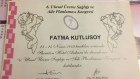 Op. Dr. Fatma Kutlusoy Güçlü Kadın Hastalıkları ve Doğum sertifikası