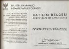 Klinik Psikolog  Göksu Gülpınar Klinik Psikolog sertifikası