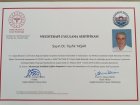 Dt. Teyfik Yaşar Diş Hekimi sertifikası