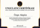 Psk. Özge Akgün Psikoloji sertifikası