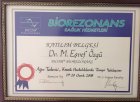 Dr. Mehmet Eşref Özgü Geleneksel ve Tamamlayıcı Tıp sertifikası