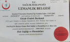 Uzm. Dr. Gözde Ertürk Durlanık Psikiyatri sertifikası