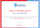 Uzm. Kl. Psk. Aylin Şanver Aydın Psikoloji sertifikası