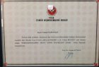 Dt. Yaman Yamangil Diş Hekimi sertifikası
