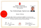 Doç. Dr. Murat Akbaş Kadın Hastalıkları ve Doğum sertifikası