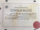 Uzm. Dr. Filiz Altıoğlu Çığ Dermatoloji sertifikası