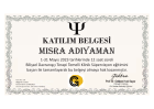 Uzm. Kl. Psk. Mısra Adıyaman Psikoloji sertifikası