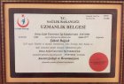 Uzm. Dr. Şükrü Bağcık Geleneksel ve Tamamlayıcı Tıp sertifikası