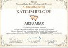 Op. Dr. Arzu Değirmenci Akar Kadın Hastalıkları ve Doğum sertifikası
