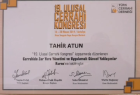Op. Dr. Tahir Atun Genel Cerrahi sertifikası