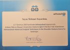 Op. Dr. Mehmet Soyarslan Ortopedi ve Travmatoloji sertifikası
