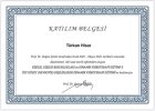 Uzm. Kl. Psk. Türkan Hisar Klinik Psikolog sertifikası