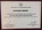 Uzm. Dr. Devran Demir Çocuk Sağlığı ve Hastalıkları sertifikası