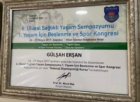 Uzm. Dyt. Gülşah Erşan Diyetisyen sertifikası