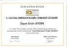 Uzm. Dr. Ersin Aydın Dermatoloji sertifikası