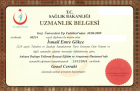 Op. Dr. İsmail Emre Gökce Genel Cerrahi sertifikası