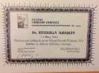 Op. Dr. Berkhan Savaşçın Genel Cerrahi sertifikası