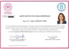 Uzm. Dr. Yeşim Ünüvar Temel Medikal Estetik Tıp Doktoru sertifikası