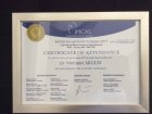 Dr. Mehmet Akgün Medikal Estetik Tıp Doktoru sertifikası