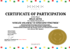 Psk. Dan. Bilge Akyol Psikolojik Danışman sertifikası