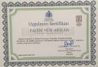 Uzm. Kl. Psk. Fadim Nur Arslan Klinik Psikolog sertifikası