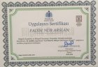 Uzm. Kl. Psk. Fadim Nur Arslan Psikoloji sertifikası