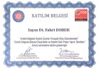 Dt. Fahri Doruk Diş Hekimi sertifikası
