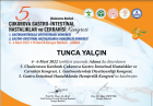 Uzm. Dyt. Tunca Yalçın Diyetisyen sertifikası