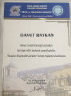 Op. Dr. Davut Baykan Genel Cerrahi sertifikası