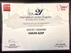 Dt. Hakan Azap Diş Hekimi sertifikası