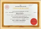 Uzm. Dr. Didem Kazan Dermatoloji sertifikası